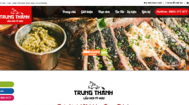 Thiết kế web ẩm thực Restaurants